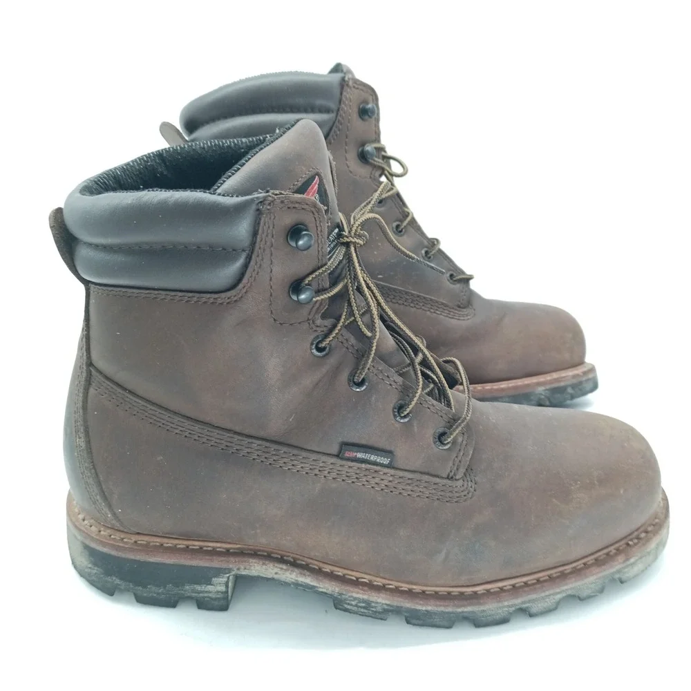 Red Wing 4403 Mens 9 E2 Waterproof Insulated Leather Work Boots Vibram Sole s1